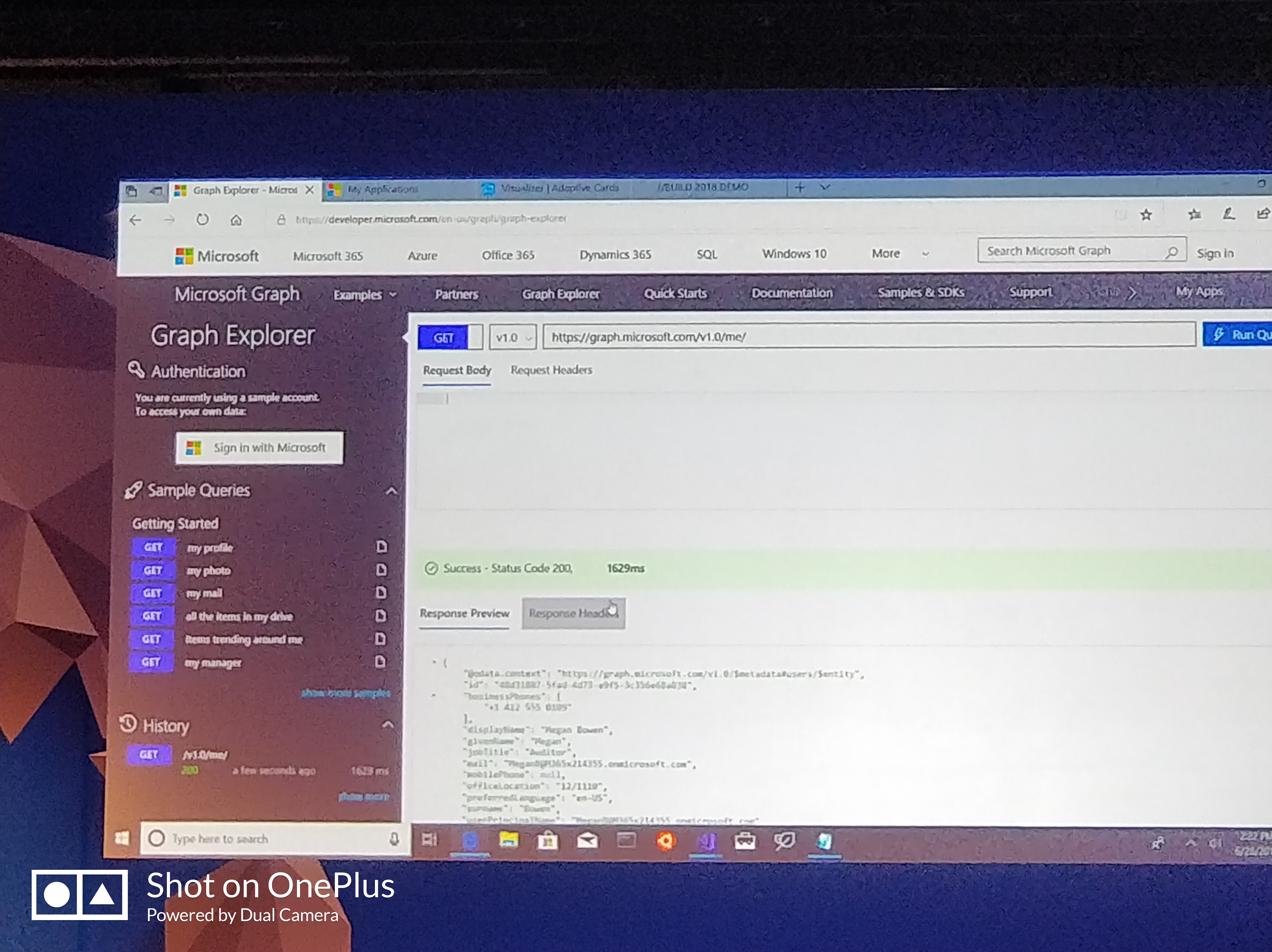 Graph API返回的是JSON数据